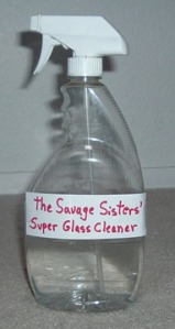 Save money by making your own Super Glass Cleaner using inexpensive ingredients.