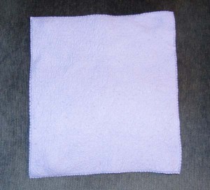 I pack this chamois-style washcloth on all my trips.