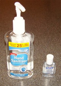Everywhere I travel, my little half-ounce bottle of hand sanitizer helps keep me healthy.