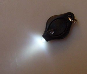 This powerful mini-LED light illuminates a surprisingly large area.