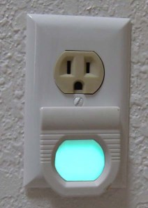 GE’s electroluminescent nightlight uses very little electricity.